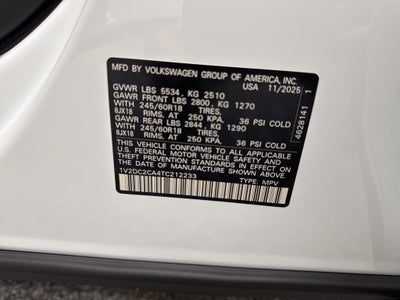 2026 Volkswagen Atlas Cross Sport 2.0T SE