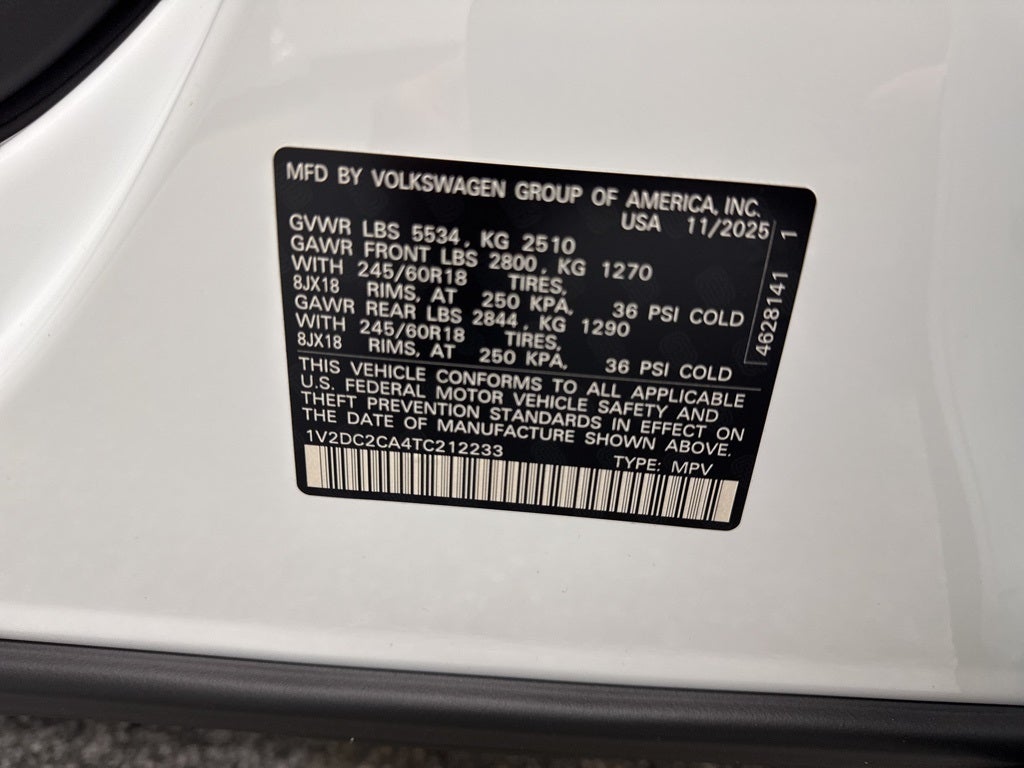 2026 Volkswagen Atlas Cross Sport 2.0T SE